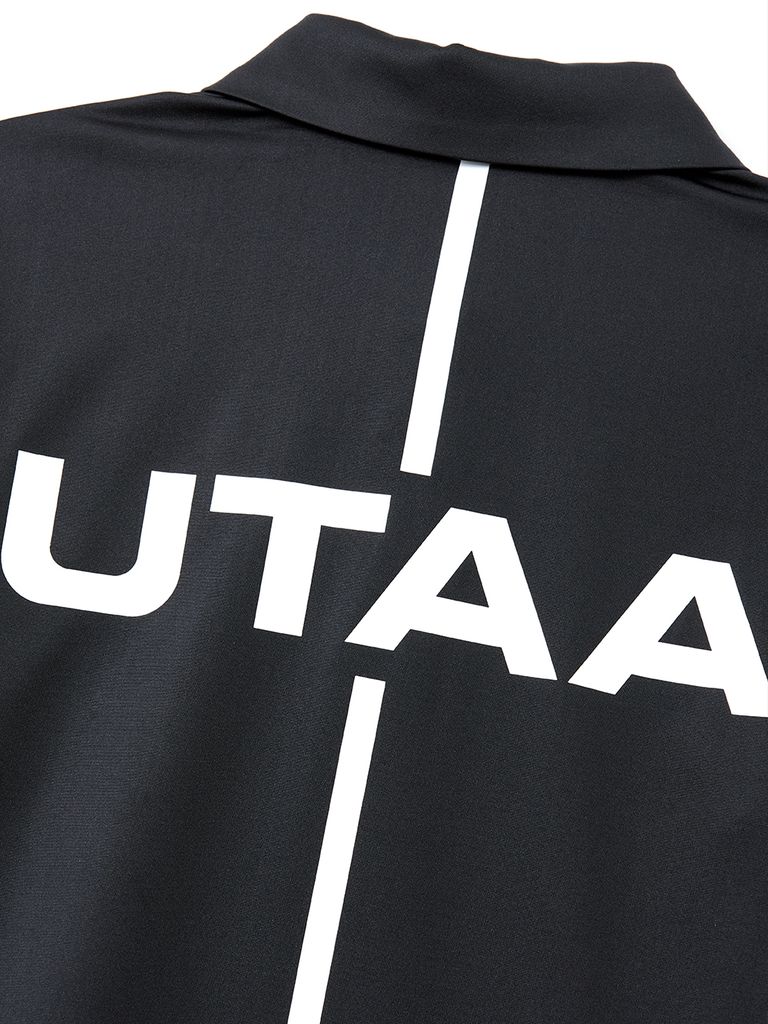 UTAA Swing Fit Tape Logo Polo Shirts : Women's Black