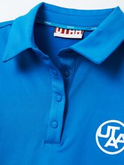 UTAA Swing Fit Tape Logo Polo Shirts : Women's Blue