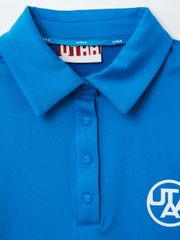 UTAA Swing Fit Tape Logo Polo Shirts : Women's Blue