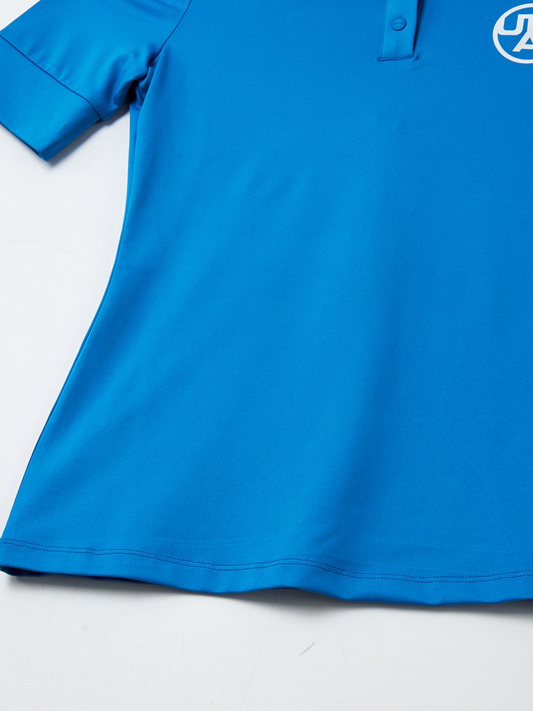UTAA Swing Fit Tape Logo Polo Shirts : Women's Blue