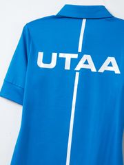 UTAA Swing Fit Tape Logo Polo Shirts : Women's Blue
