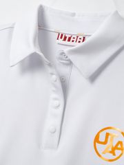UTAA Swing Fit Tape Logo Polo Shirts : Women's White