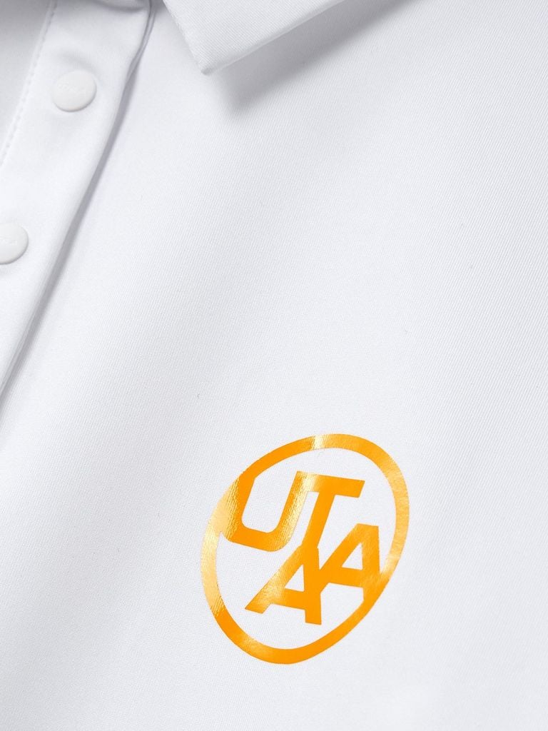 UTAA Swing Fit Tape Logo Polo Shirts : Women's White