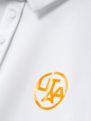 UTAA Swing Fit Tape Logo Polo Shirts : Women's White