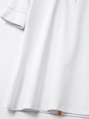UTAA Swing Fit Tape Logo Polo Shirts : Women's White