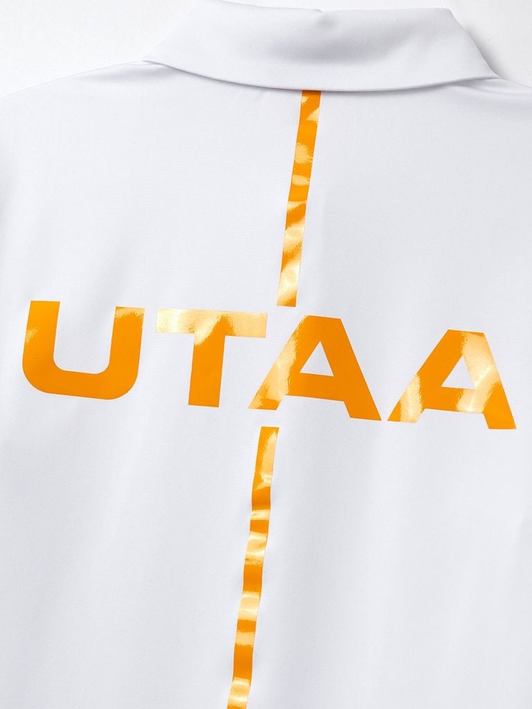 UTAA Swing Fit Tape Logo Polo Shirts : Women's White