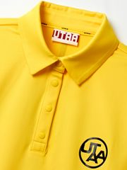 UTAA Swing Fit Tape Logo Polo Shirts : Women's Yellow