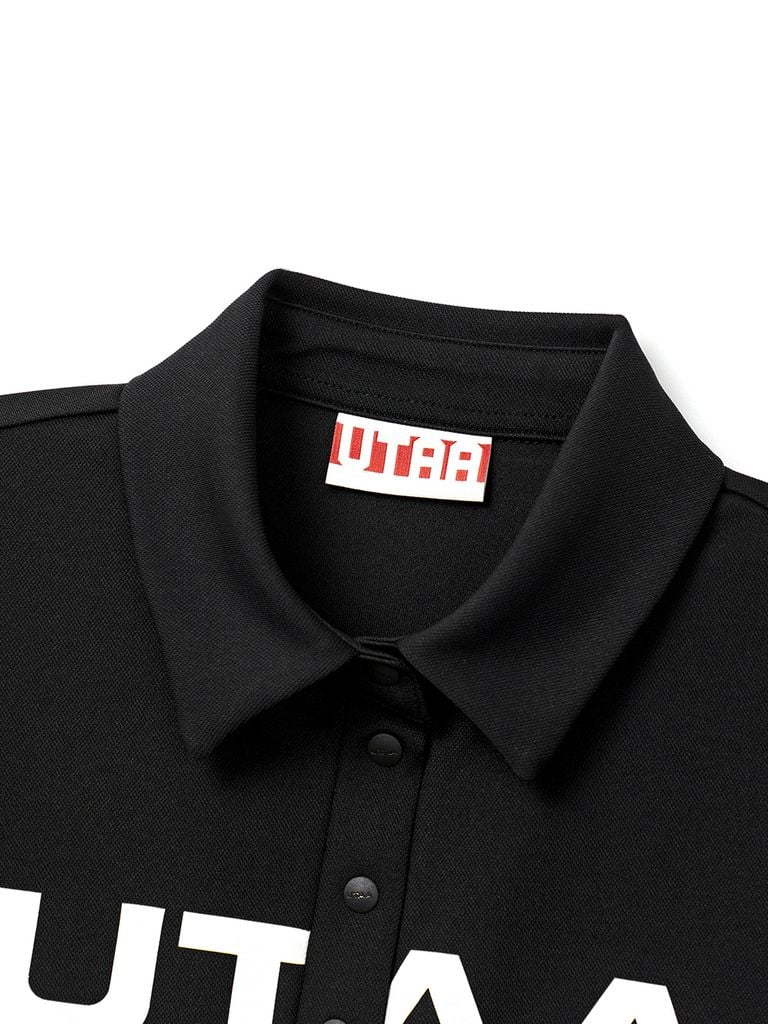 UTAA Logo Emblem Basic Polo Shirts : Women's Black
