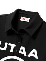 UTAA Logo Emblem Basic Polo Shirts : Women's Black