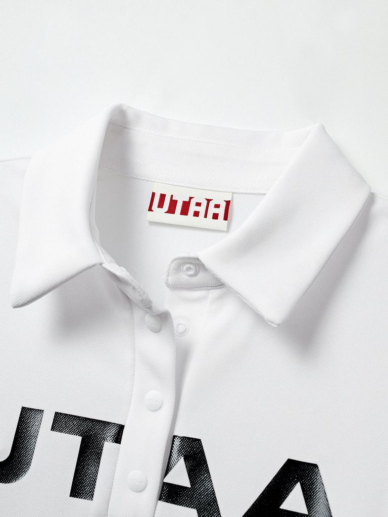 UTAA Logo Emblem Basic Polo Shirts : Women's White