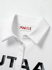 UTAA Logo Emblem Basic Polo Shirts : Women's White