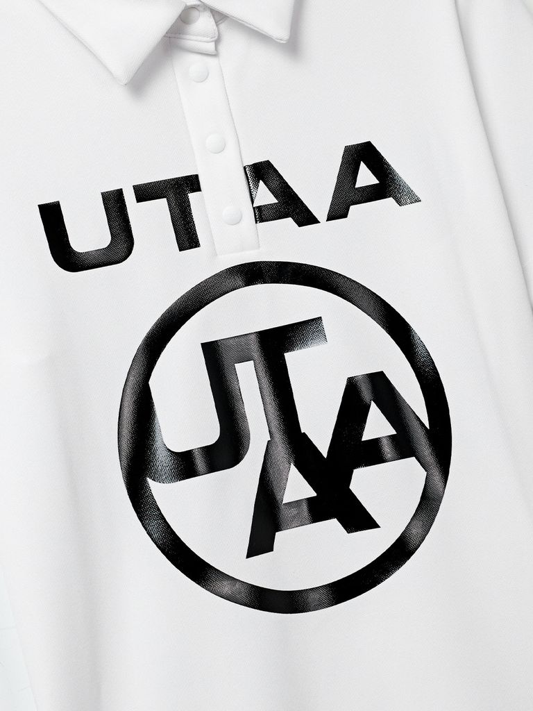 UTAA Logo Emblem Basic Polo Shirts : Women's White