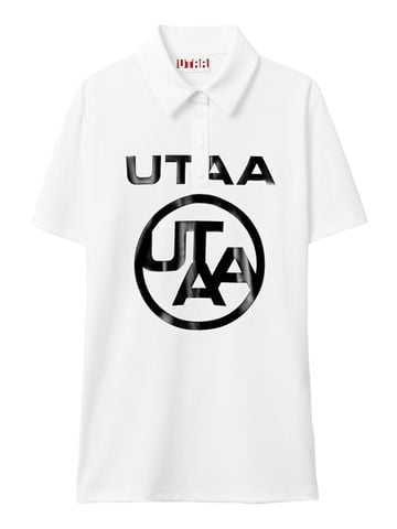 UTAA Logo Emblem Basic Polo Shirts : Women's White