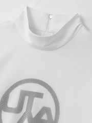 UTAA Swing Fit Mix Mesh Turtleneck Tee : White