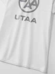 UTAA Swing Fit Mix Mesh Turtleneck Tee : White