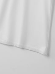 UTAA Swing Fit Mix Mesh Turtleneck Tee : White