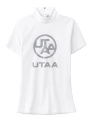 UTAA Swing Fit Mix Mesh Turtleneck Tee : White