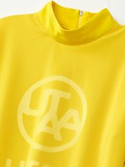 UTAA Swing Fit Mix Mesh Turtleneck Tee : Yellow