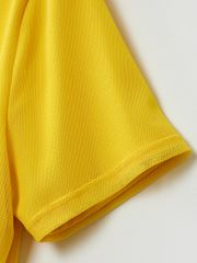UTAA Swing Fit Mix Mesh Turtleneck Tee : Yellow