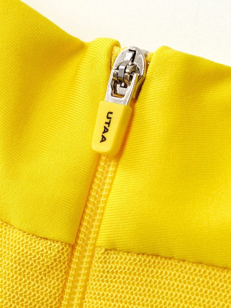 UTAA Swing Fit Mix Mesh Turtleneck Tee : Yellow