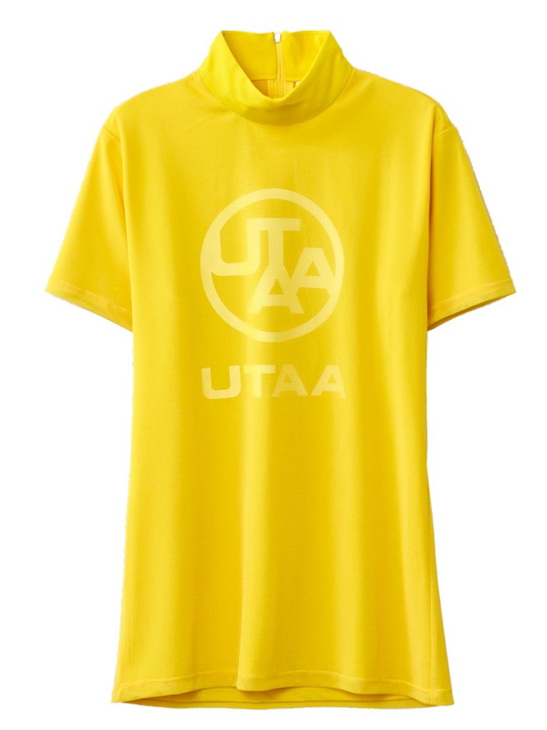 UTAA Swing Fit Mix Mesh Turtleneck Tee : Yellow