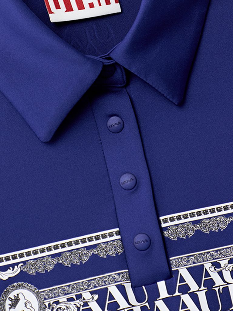 UTAA Swing Fit Blanc Baroque PK T-Shirts : Blue