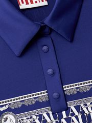 UTAA Swing Fit Blanc Baroque PK T-Shirts : Blue