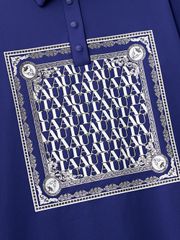 UTAA Swing Fit Blanc Baroque PK T-Shirts : Blue