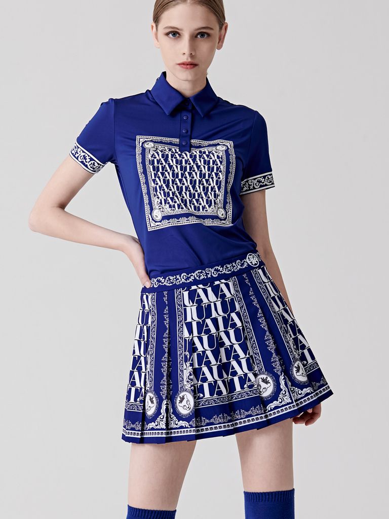 UTAA Swing Fit Blanc Baroque PK T-Shirts : Blue