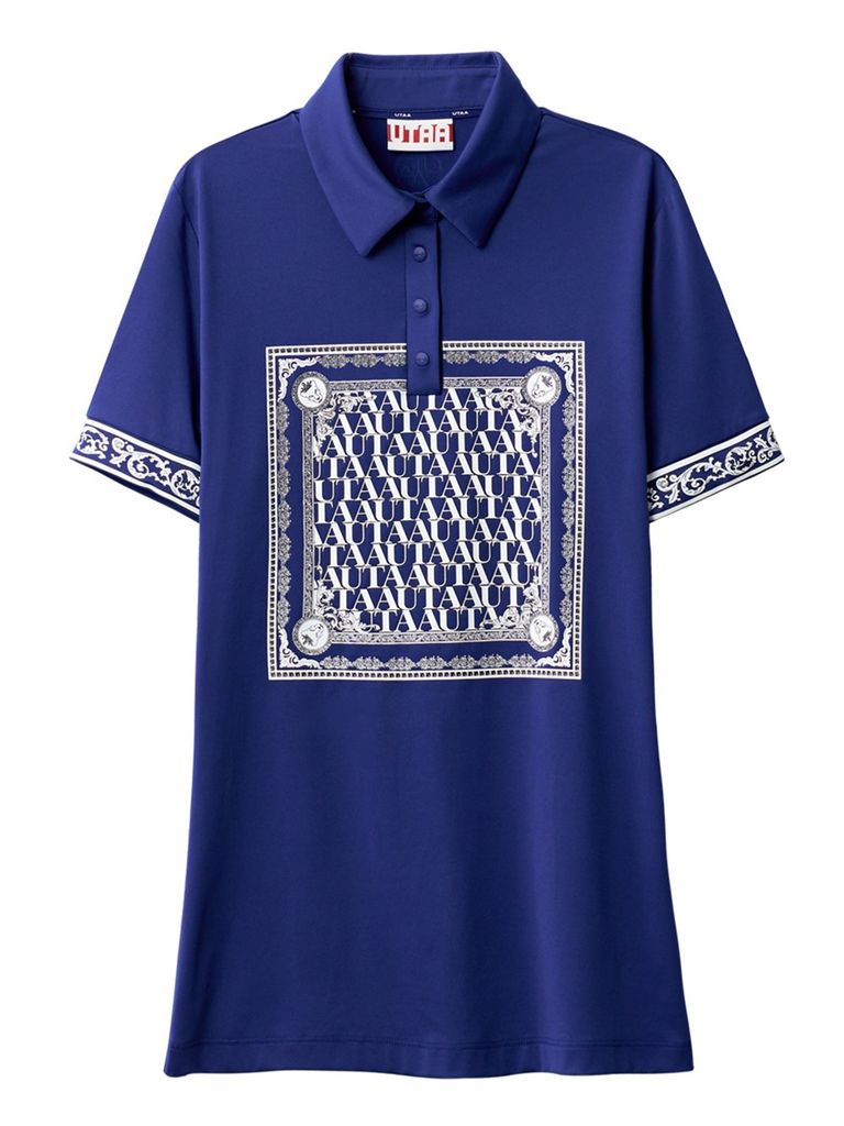UTAA Swing Fit Blanc Baroque PK T-Shirts : Blue