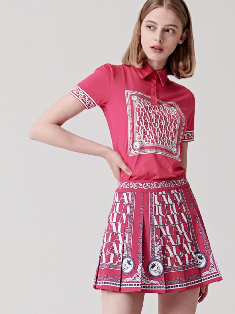 UTAA Swing Fit Blanc Baroque PK T-Shirts : Pink