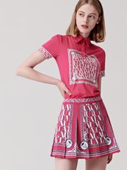 UTAA Swing Fit Blanc Baroque PK T-Shirts : Pink