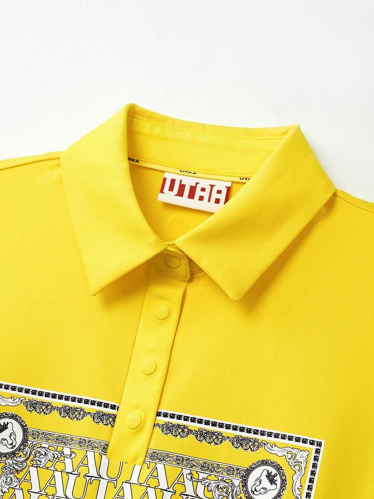 UTAA Swing Fit Blanc Baroque PK T-Shirts : Yellow