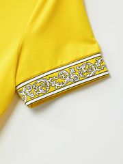 UTAA Swing Fit Blanc Baroque PK T-Shirts : Yellow
