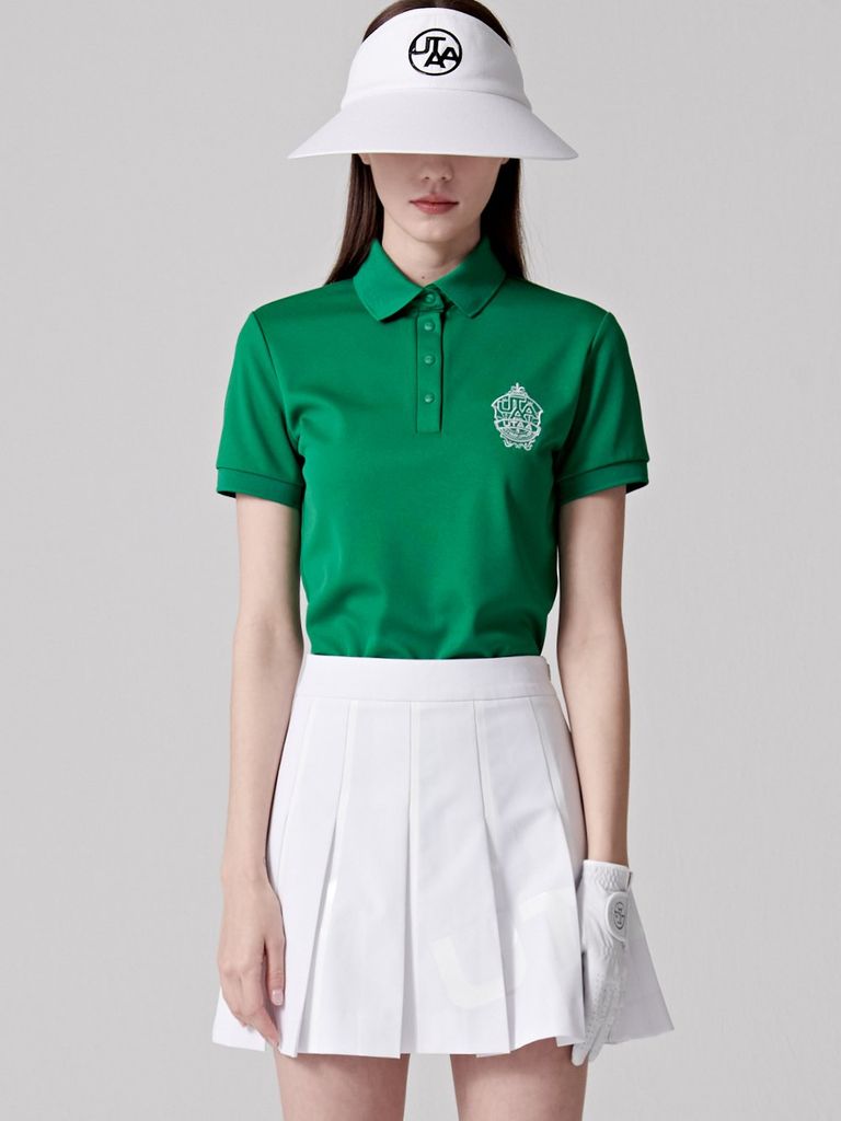 UTAA Egis Emblem Basic Polo Shirts : Women's Green