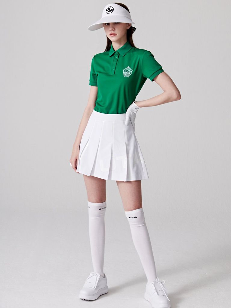 UTAA Egis Emblem Basic Polo Shirts : Women's Green