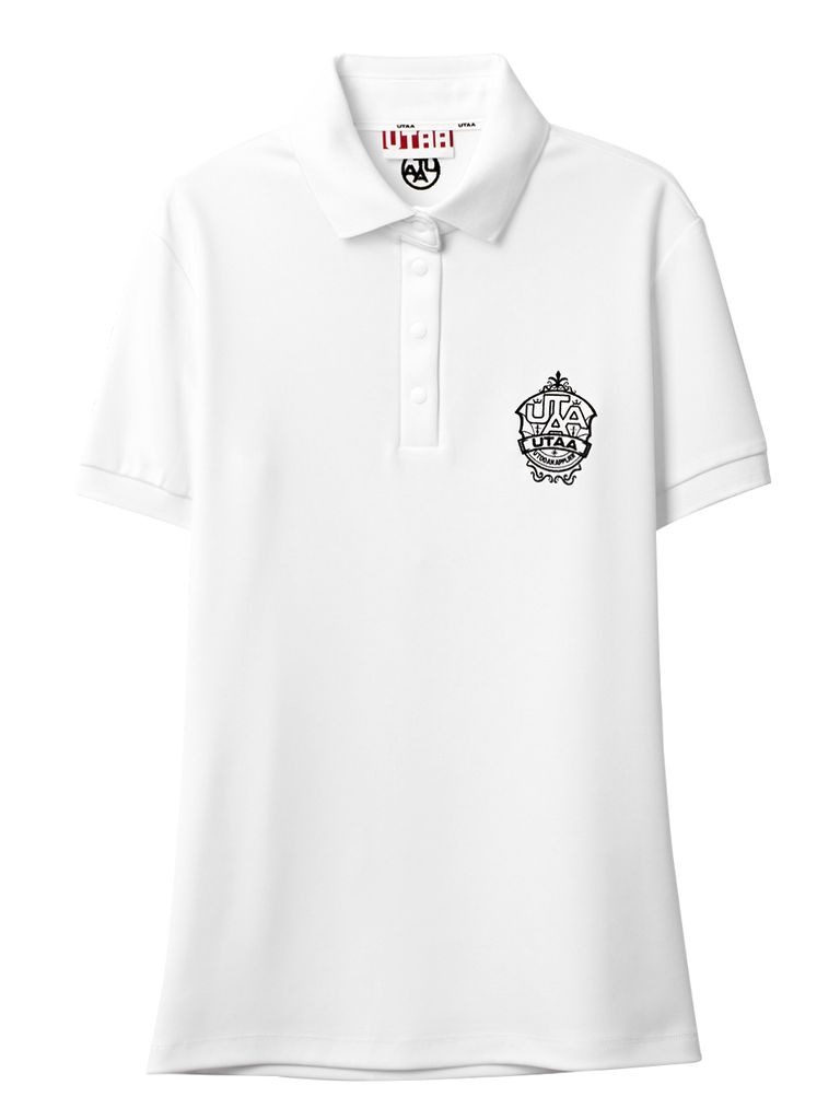 UTAA Egis Emblem Basic Polo Shirts : Women's White