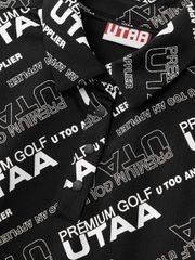 UTAA Logo Slogan Wave PK T-Shirts: Black