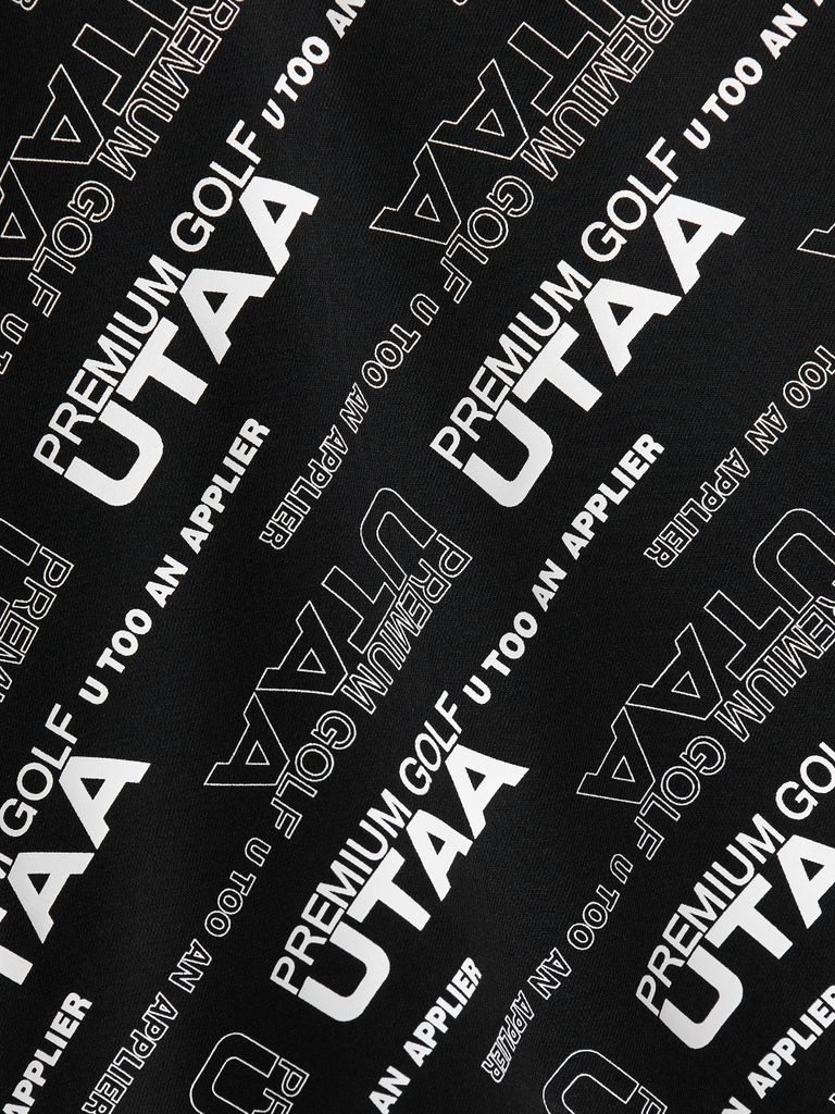 UTAA Logo Slogan Wave PK T-Shirts: Black