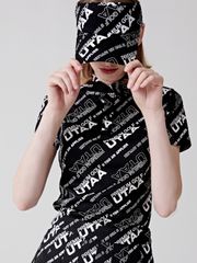 UTAA Logo Slogan Wave PK T-Shirts: Black