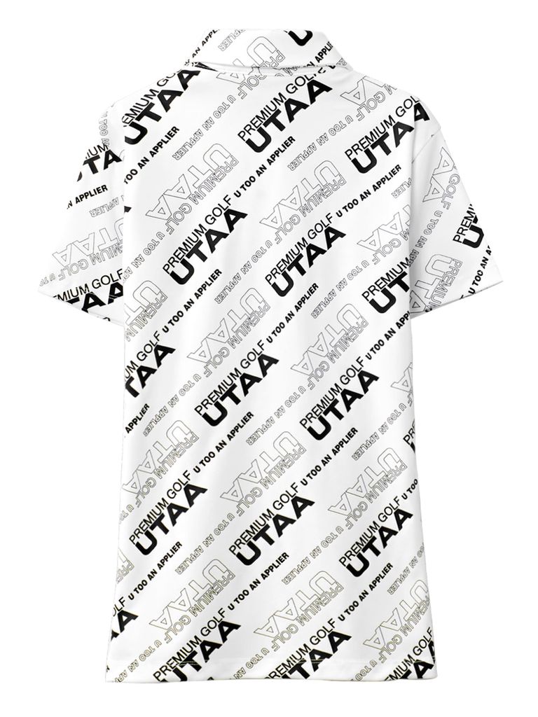 UTAA Logo Slogan Wave PK T-Shirts: White