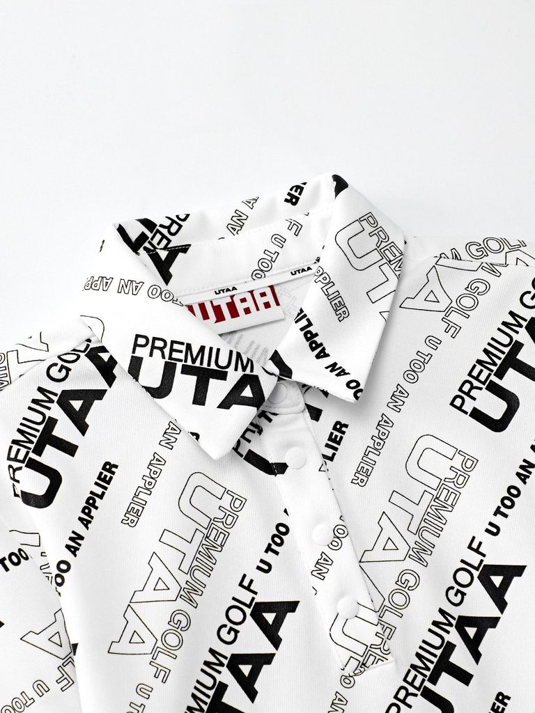 UTAA Logo Slogan Wave PK T-Shirts: White