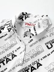 UTAA Logo Slogan Wave PK T-Shirts: White