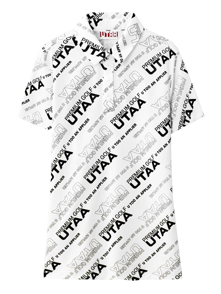 UTAA Logo Slogan Wave PK T-Shirts: White
