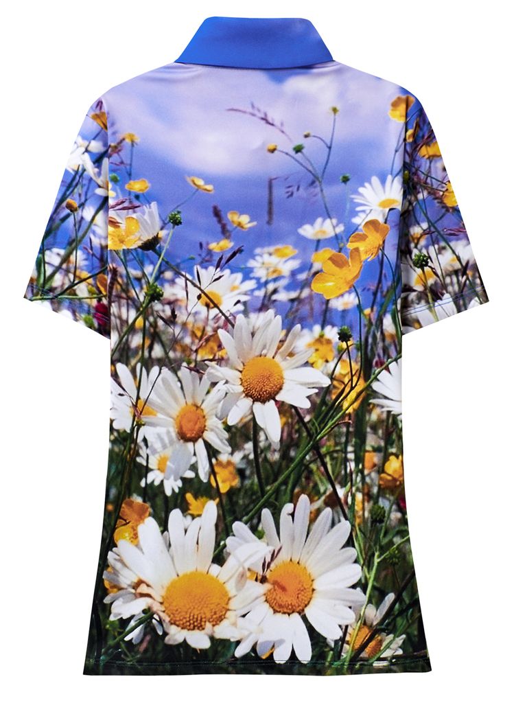 UTAA Swing Fit Wild Flower Polo T-Shirts : Women's