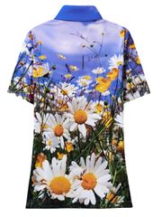 UTAA Swing Fit Wild Flower Polo T-Shirts : Women's