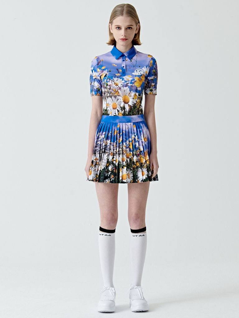 UTAA Swing Fit Wild Flower Polo T-Shirts : Women's