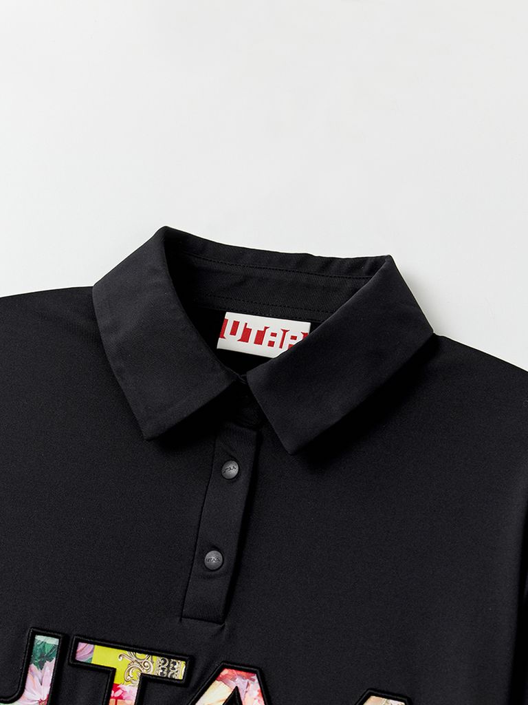 UTAA Swing Fit Fiesta Logo PK T-Shirts : Black