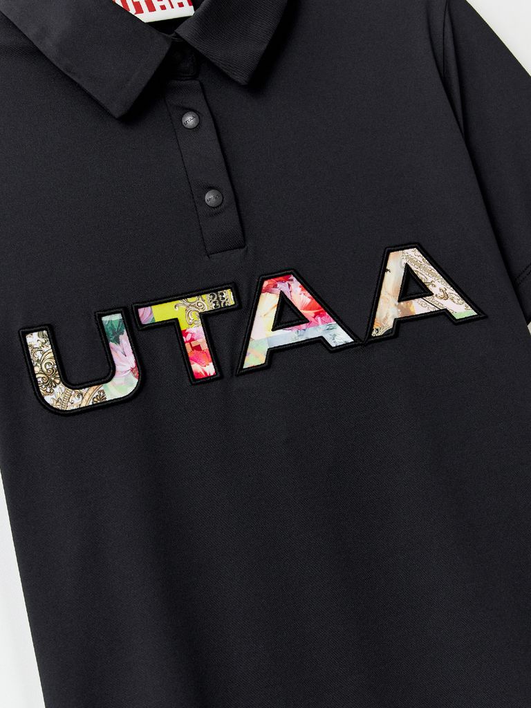 UTAA Swing Fit Fiesta Logo PK T-Shirts : Black