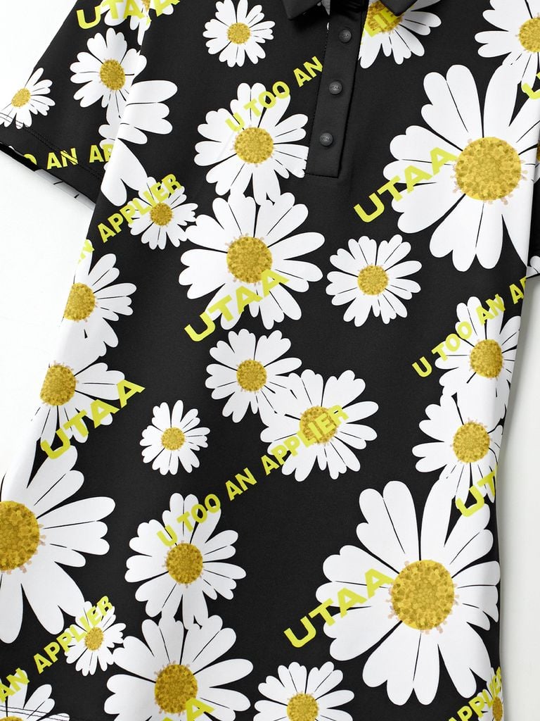 UTAA Daisy Logo Wave Polo Shirts : Women's